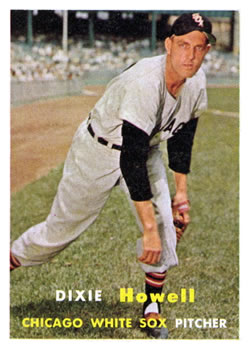 1957 Topps #221 Dixie Howell Front
