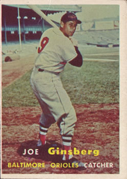 1957 Topps #236 Joe Ginsberg Front