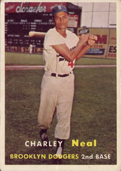 1957 Topps #242 Charley Neal Front