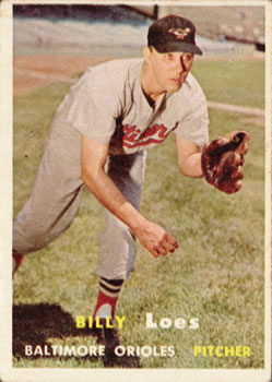 1957 Topps #244 Billy Loes Front