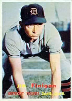 1957 Topps #248 Jim Finigan Front