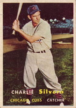 1957 Topps #255 Charlie Silvera Front