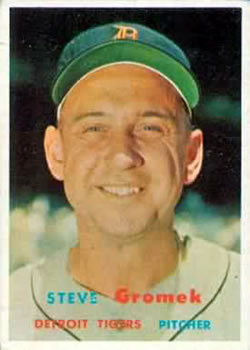 1957 Topps #258 Steve Gromek Front