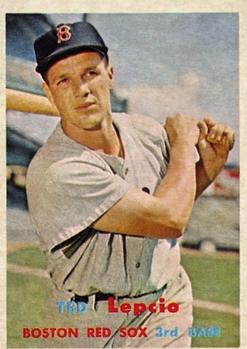 1957 Topps #288 Ted Lepcio Front