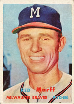 1957 Topps #321 Red Murff Front