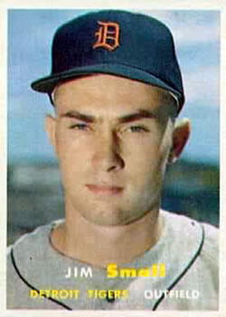1957 Topps #33 Jim Small Front