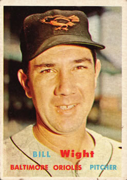 1957 Topps #340 Bill Wight Front