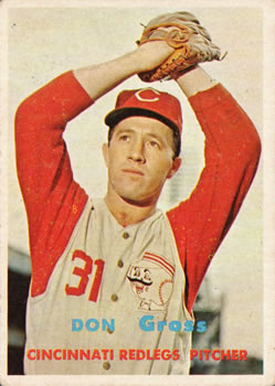 1957 Topps #341 Don Gross Front