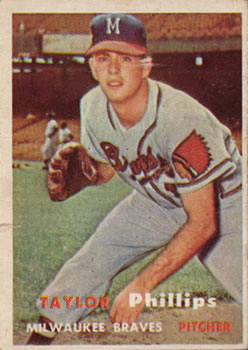 1957 Topps #343 Taylor Phillips Front