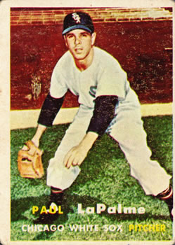 1957 Topps #344 Paul LaPalme Front