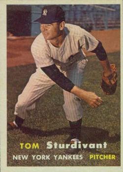 1957 Topps #34 Tom Sturdivant Front