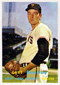 1957 Topps #361 Curt Barclay Front