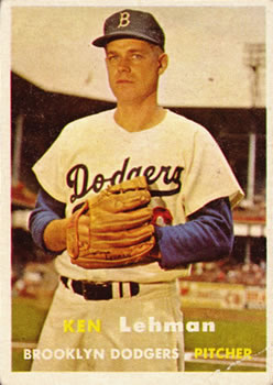 1957 Topps #366 Ken Lehman Front