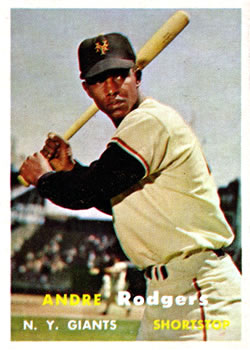 1957 Topps #377 Andre Rodgers Front