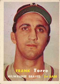 1957 Topps #37 Frank Torre Front