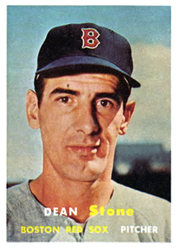 1957 Topps #381 Dean Stone Front