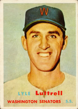 1957 Topps #386 Lyle Luttrell Front