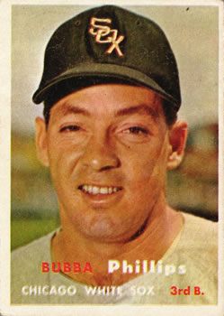 1957 Topps #395 Bubba Phillips Front