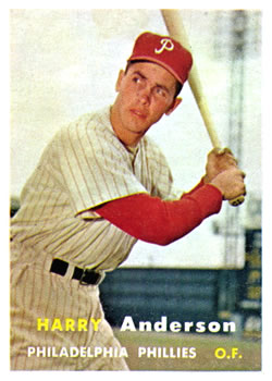 1957 Topps #404 Harry Anderson Front