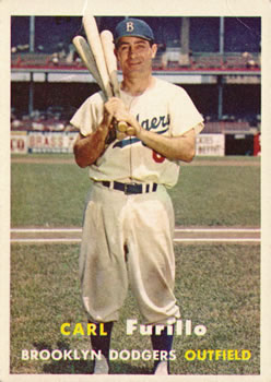 1957 Topps #45 Carl Furillo Front