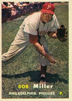 1957 Topps #46 Bob Miller Front