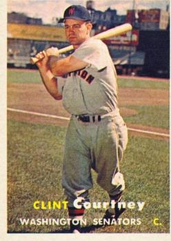 1957 Topps #51 Clint Courtney Front