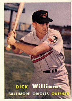 1957 Topps #59 Dick Williams Front
