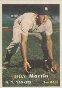 1957 Topps #62 Billy Martin Front