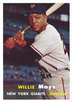 1957 Topps #10 Willie Mays Front