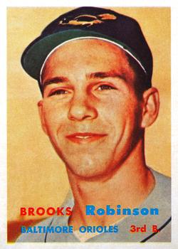 1957 Topps #328 Brooks Robinson Front