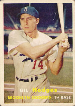 1957 Topps #80 Gil Hodges Front