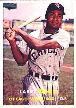 1957 Topps #85 Larry Doby Front