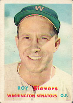 1957 Topps #89 Roy Sievers Front