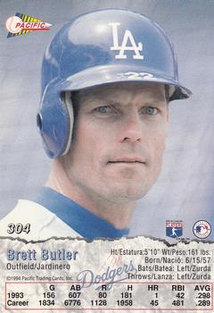 1994 Pacific #304 Brett Butler Back