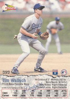 1994 Pacific #323 Tim Wallach Back