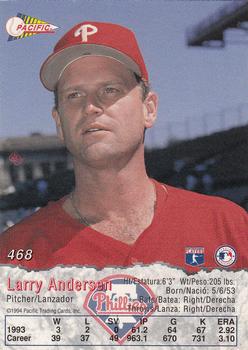 1994 Pacific #468 Larry Andersen Back