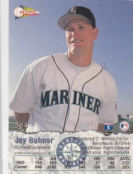 1994 Pacific #564 Jay Buhner Back