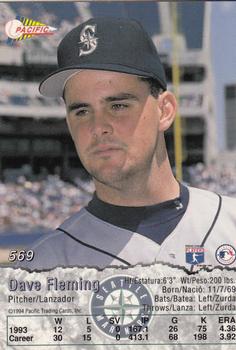 1994 Pacific #569 Dave Fleming Back