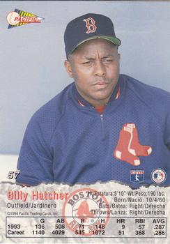 1994 Pacific #57 Billy Hatcher Back