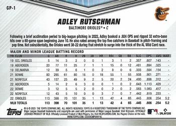 2023 Topps International Trading Card Day - Gift with Purchase #GP-1 Adley Rutschman Back