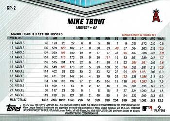 2023 Topps International Trading Card Day - Gift with Purchase #GP-2 Mike Trout Back