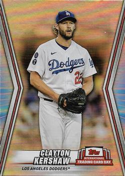 2023 Topps International Trading Card Day Los Angeles Dodgers #LAD-1 Clayton Kershaw Front