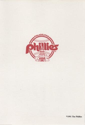1991 Medford Philadelphia Phillies - ALS Autograph Party #NNO Harry Anderson Back