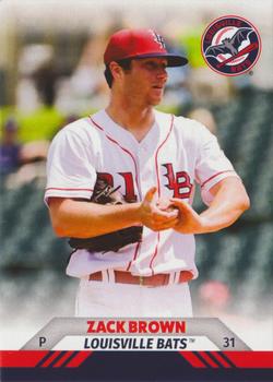 2023 Choice Louisville Bats #04 Zack Brown Front