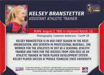 2023 Choice Louisville Bats #28 Kelsey Branstetter Back