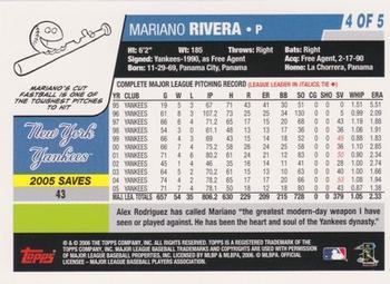 2006 Topps - New York Yankees #4 Mariano Rivera Back