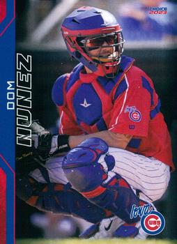 2023 Choice Iowa Cubs #18 Dom Nunez Front
