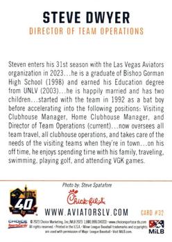 2023 Choice Las Vegas Aviators #32 Steve Dwyer Back