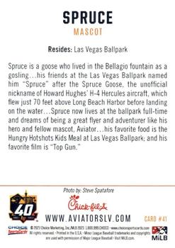 2023 Choice Las Vegas Aviators #41 Spruce Back