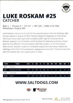 2023 Lincoln Saltdogs #NNO Luke Roskam Back
